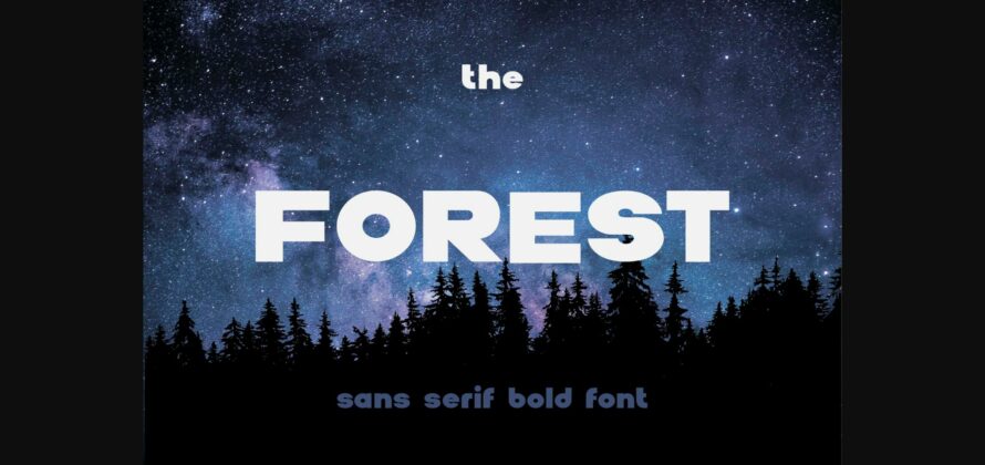 The Forest Font Poster 3