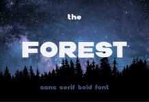 The Forest Font Poster 1