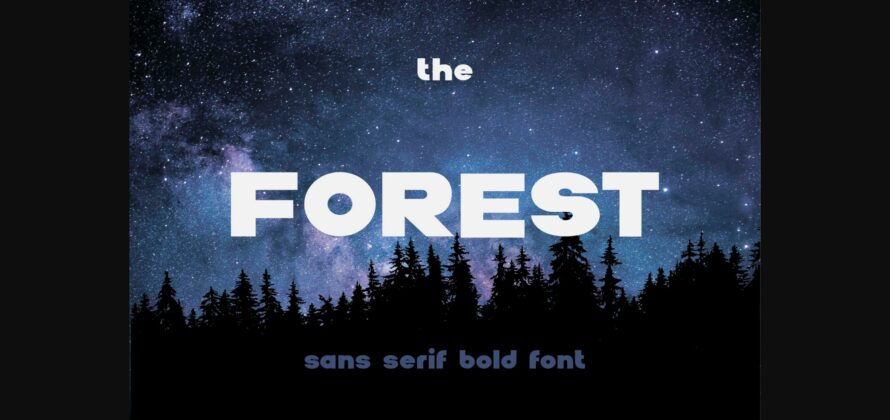 The Forest Font Poster 1