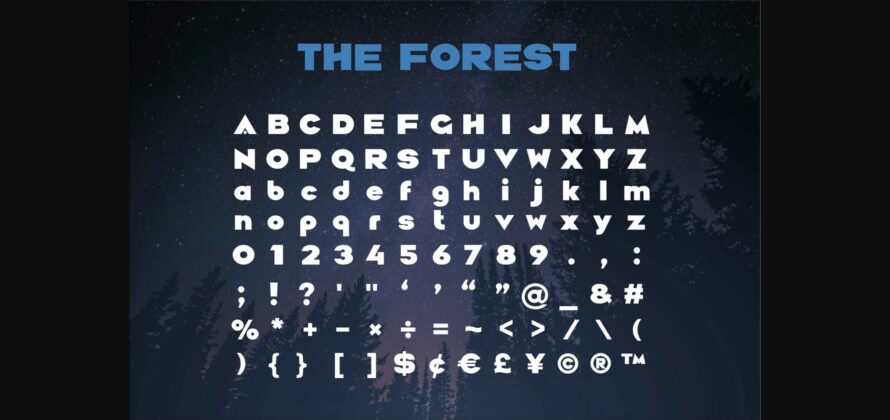 The Forest Font Poster 5