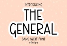 The General Font Poster 1