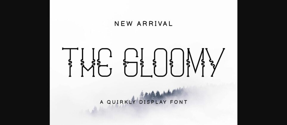 The Gloomy Font Poster 3