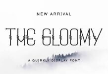 The Gloomy Font Poster 1