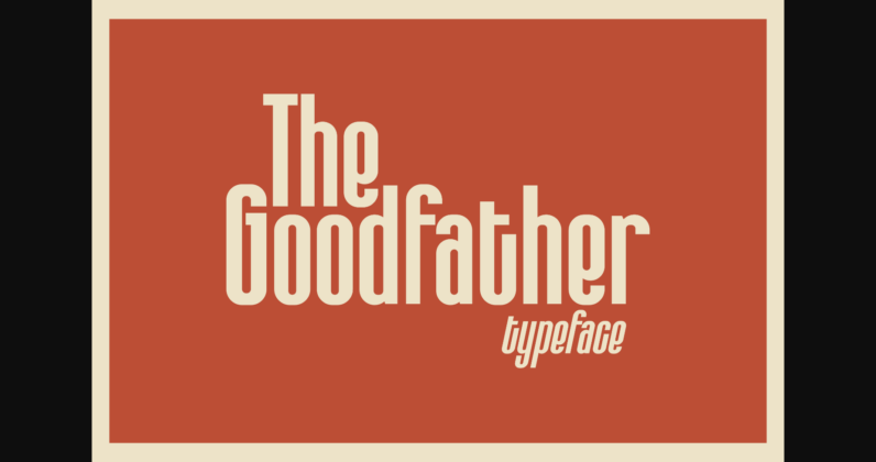 The Goodfather Font Poster 3