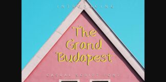 The Grand Budapest Font Poster 1