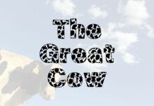 The Great Cow Font Poster 1