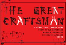 The Great Craftsman Font Poster 1