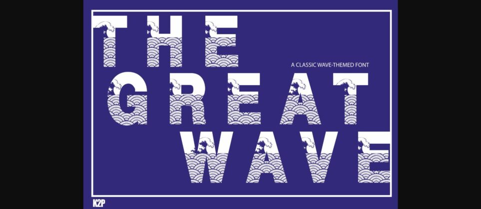 The Great Wave Font Poster 3