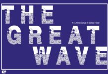 The Great Wave Font Poster 1