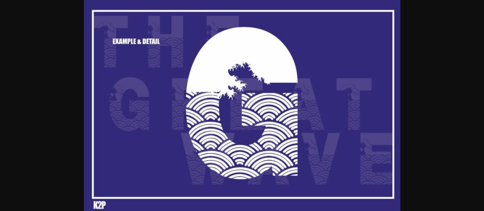 The Great Wave Font Poster 9