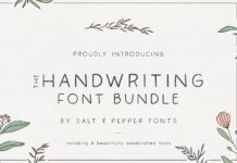 The Handwriting Bundle Font Poster 1