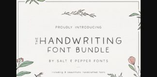 The Handwriting Bundle Font Poster 1