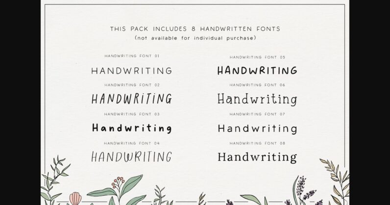 The Handwriting Bundle Font Poster 4