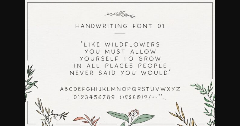 The Handwriting Bundle Font Poster 5