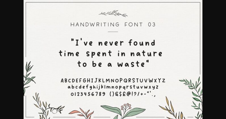 The Handwriting Bundle Font Poster 7