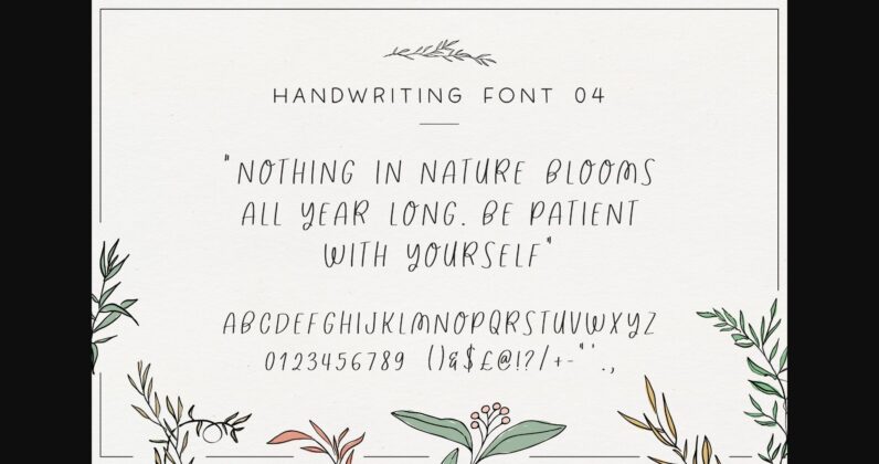 The Handwriting Bundle Font Poster 8