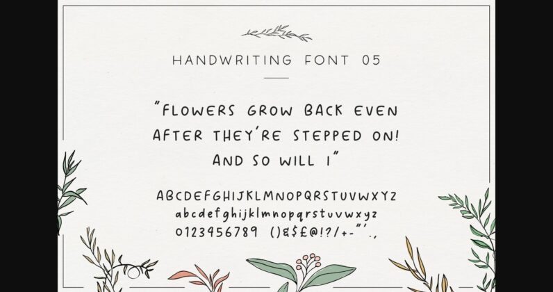 The Handwriting Bundle Font Poster 9