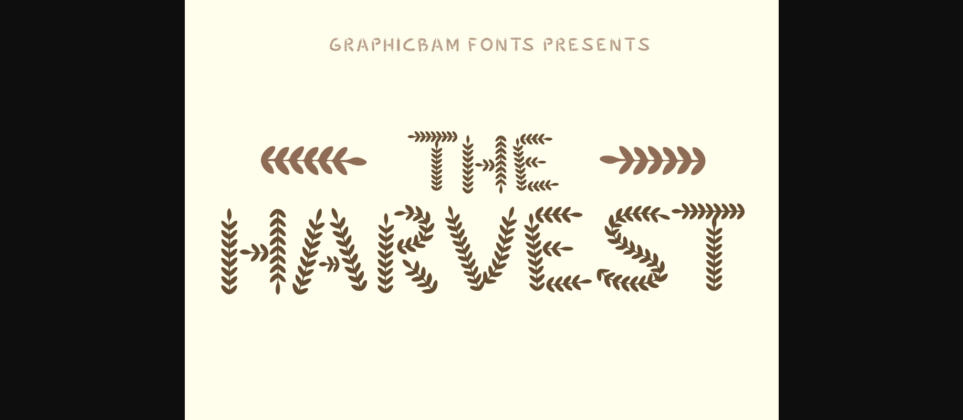 The Harvest Font Poster 3