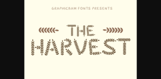 The Harvest Font Poster 1