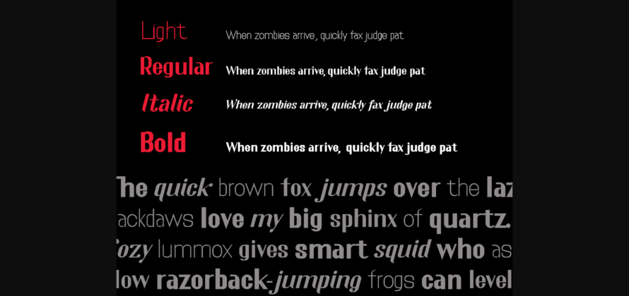 The Honest Font Poster 6