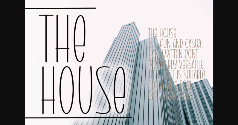 The House Font Poster 3