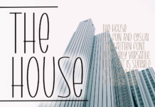 The House Font Poster 1