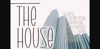 The House Font Poster 1