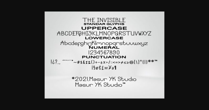 The Invisible Font Poster 8