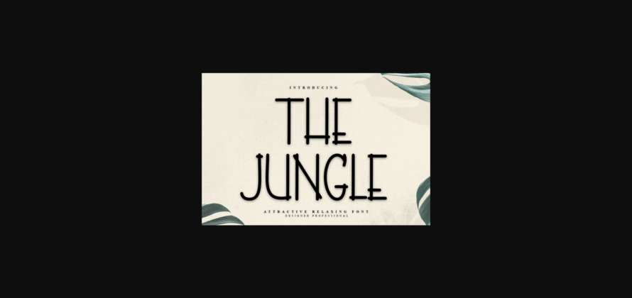 The Jungle Font Poster 3