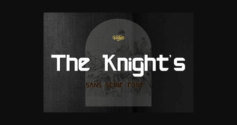 The Knight Font Poster 3