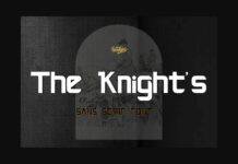 The Knight Font Poster 1