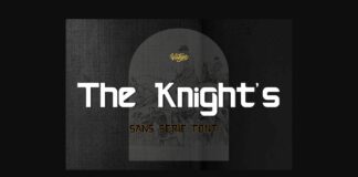 The Knight Font Poster 1