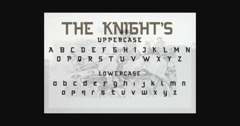 The Knight Font Poster 10