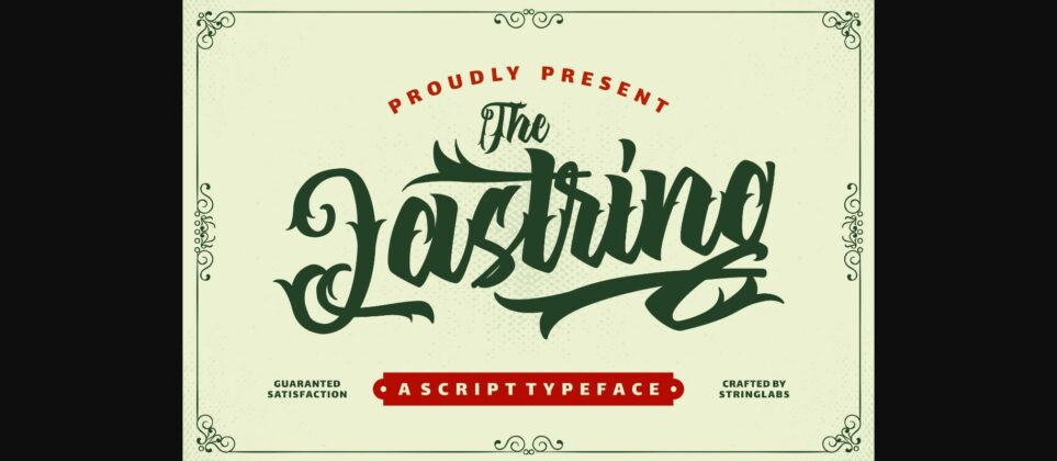 The Lastring Font Poster 3
