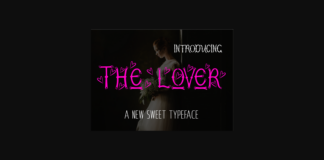 The Lover Font Poster 1