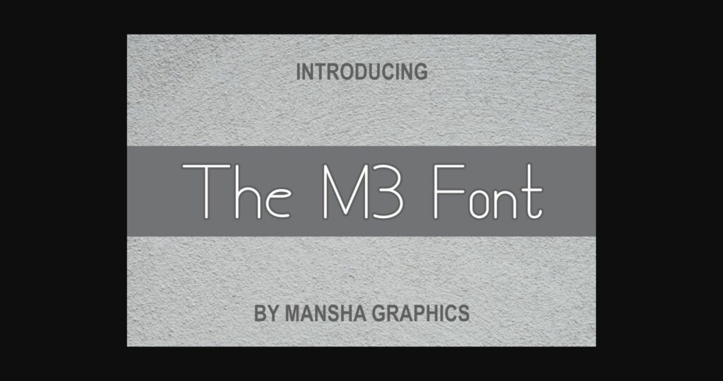 The M3 Font Poster 3