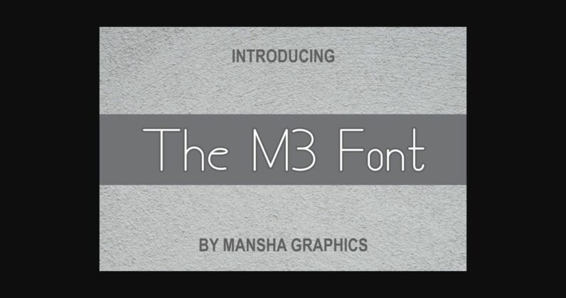 The M3 Font Poster 3