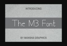 The M3 Font Poster 1