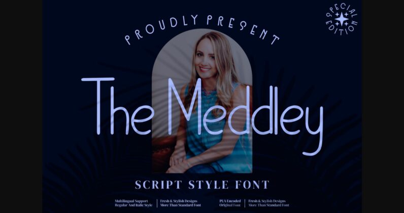 The Meddley Font Poster 3