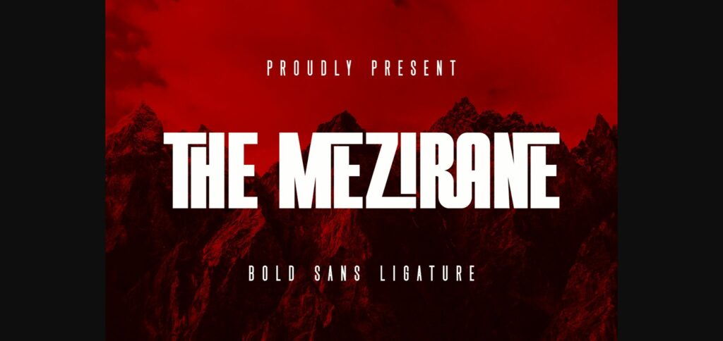 The Mezirane Font Poster 3