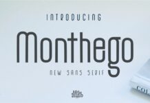 The Monthego Font Poster 1