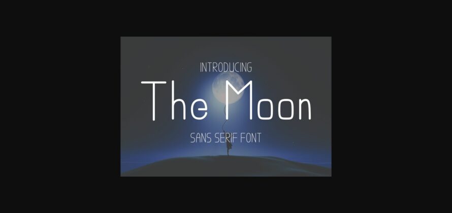 The Moon Font Poster 3