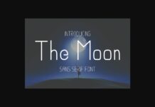 The Moon Font Poster 1