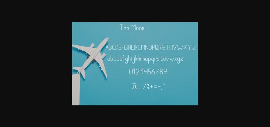The Moon Font Poster 7