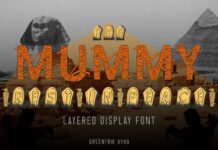 The Mummy Font Poster 1