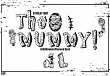 The Mummy Font Poster 1