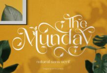 The Munday Font Poster 1