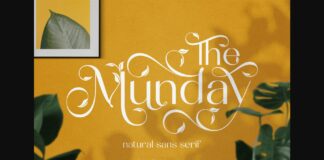 The Munday Font Poster 1