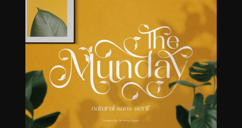 The Munday Font Poster 1