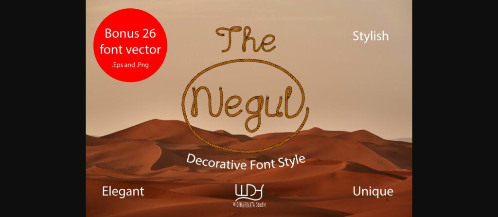 The Negul Font Poster 3